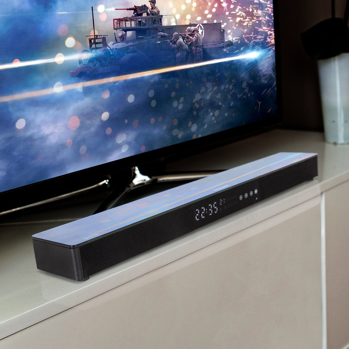 LG 86UN8570PUC 86" UHD 4K HDR AI Smart TV (2020) with Deco Gear Soundbar Bundle