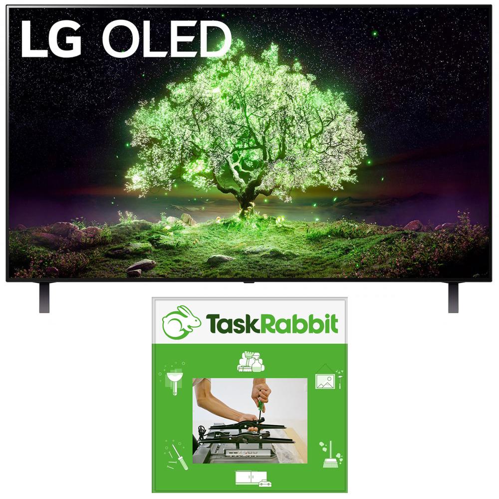 LG OLED48A1PUA 48 Inch OLED TV (2021 Model) + TV Installation/Wall Mounting Voucher