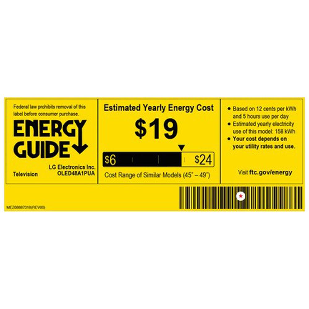 LG OLED48A1PUA 48 Inch OLED TV (2021 Model) + TV Installation/Wall Mounting Voucher