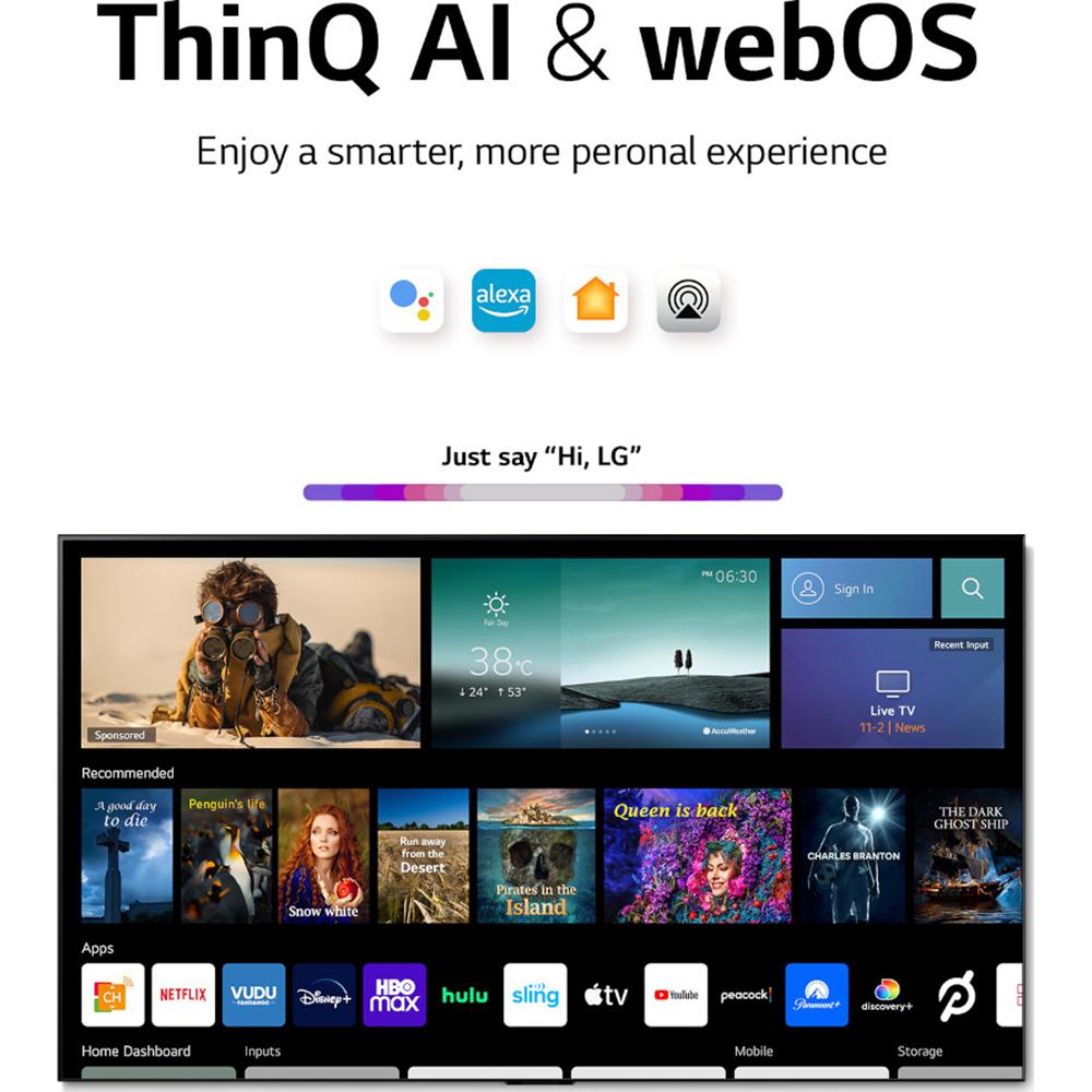 LG OLED42C2PUA 42 Inch HDR 4K Smart OLED TV (2022) - Refurbished