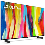LG OLED42C2PUA 42" HDR 4K Smart OLED TV 2022 w/ LG S95QR High Res Audio Sound Bar