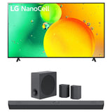 LG 75" HDR 4K UHD Smart NanoCell LED TV 2022 w/ LG S95QR High Res Audio Sound Bar