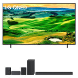 LG 86QNED80UQA 86" QNED Mini-LED Smart TV 2022 + LG S65Q Soundbar +Rear Speaker Kit