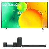 LG 86" HDR 4K UHD Smart NanoCell LED TV 2022 + LG S65Q Soundbar + Rear Speaker Kit