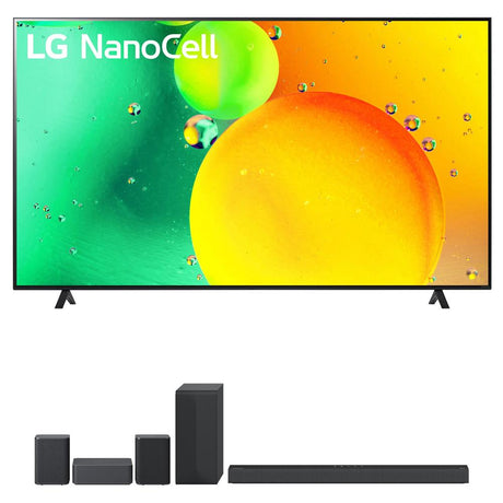 LG 86" HDR 4K UHD Smart NanoCell LED TV 2022 + LG S65Q Soundbar + Rear Speaker Kit