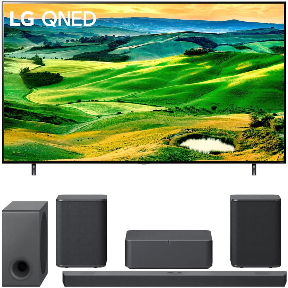 LG 86 Inch QNED Mini-LED Smart TV 2022 with LG Sound Bar and Rear Speaker